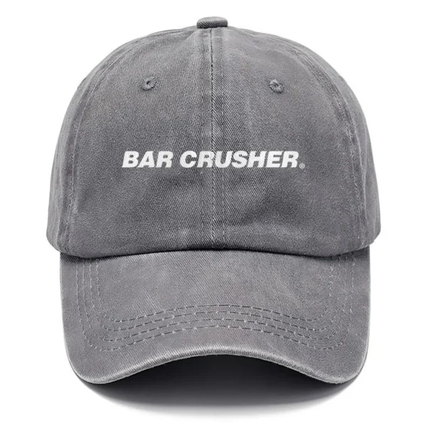Bar Crusher Fishing AU Exclusive Logo Washed Cotton Baseball Cap - Printed With Box HOFS070525AU1BCR - Gray