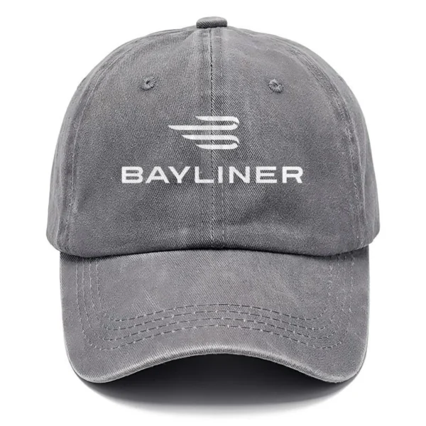 Bayliner Fishing AU Exclusive Logo Washed Cotton Baseball Cap - Printed With Box HOFS070525AU1BYL - Gray