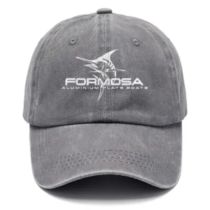 Formosa Marine Fishing AU Exclusive Logo Washed Cotton Baseball Cap - Printed With Box HOFS070525AU1FOM - Gray