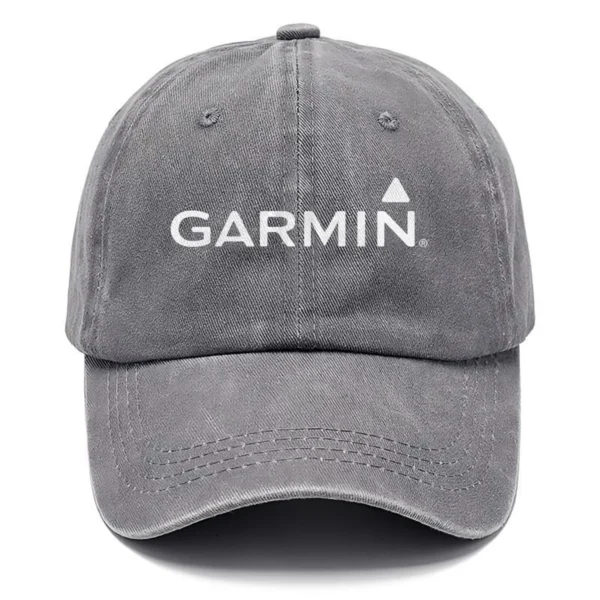 Garmin Fishing AU Exclusive Logo Washed Cotton Baseball Cap - Printed With Box HOFS070525AU1GA - Gray