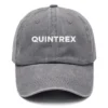 Quintrex Fishing AU Exclusive Logo Washed Cotton Baseball Cap - Printed With Box HOFS070525AU1QTX - Gray