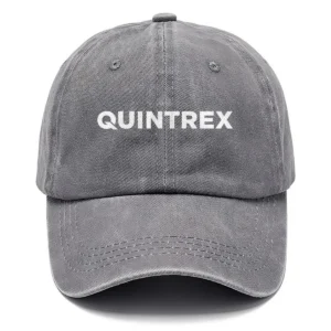 Quintrex Fishing AU Exclusive Logo Washed Cotton Baseball Cap - Printed With Box HOFS070525AU1QTX - Gray