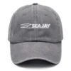Sea Jay Fishing AU Exclusive Logo Washed Cotton Baseball Cap - Printed With Box HOFS070525AU1SJB - Gray