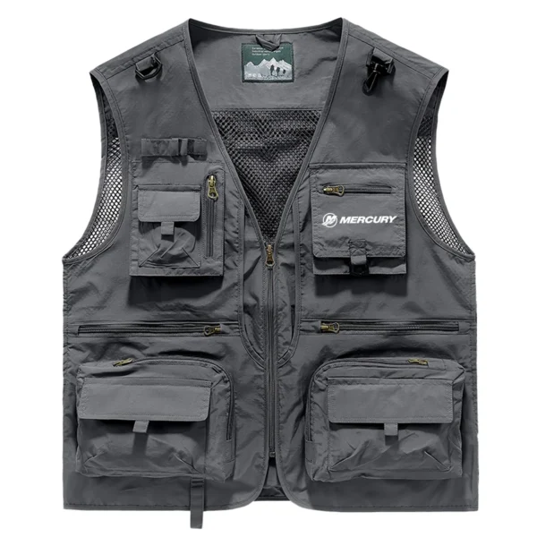 Mercury Marine Fishing AU Exclusive Logo Quick Drying Vest HOFS150525A02MCM - Gray