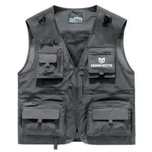 Minn Kota Fishing AU Exclusive Logo Quick Drying Vest HOFS150525A02MNK - Gray