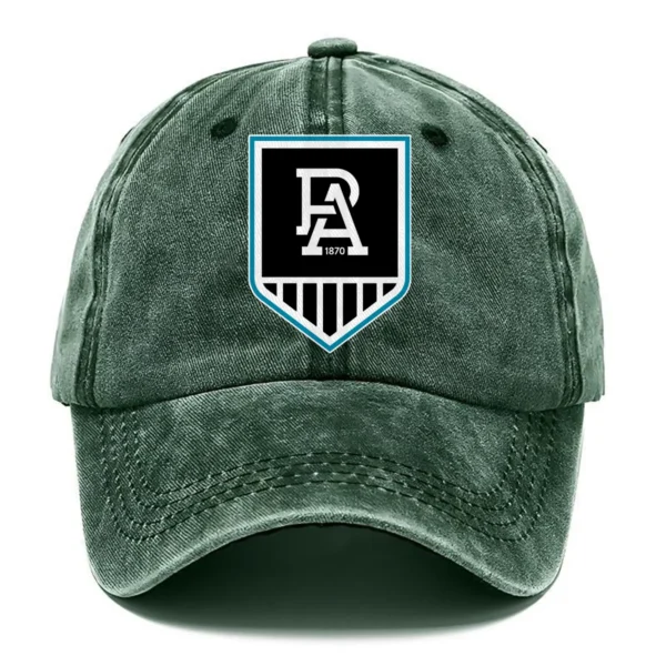 Port Adelaide Power AFL Exclusive Logo Washed Cotton Baseball Cap - Printed With Box HOAFL100525BC01PORT - Green