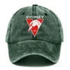 Sydney Swans AFL Exclusive Logo Washed Cotton Baseball Cap - Printed With Box HOAFL100525BC01SYD - Green