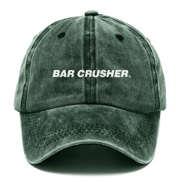 Bar Crusher Fishing AU Exclusive Logo Washed Cotton Baseball Cap - Printed With Box HOFS070525AU1BCR - Green
