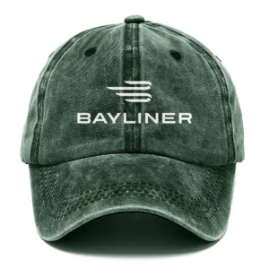Bayliner Fishing AU Exclusive Logo Washed Cotton Baseball Cap - Printed With Box HOFS070525AU1BYL - Green