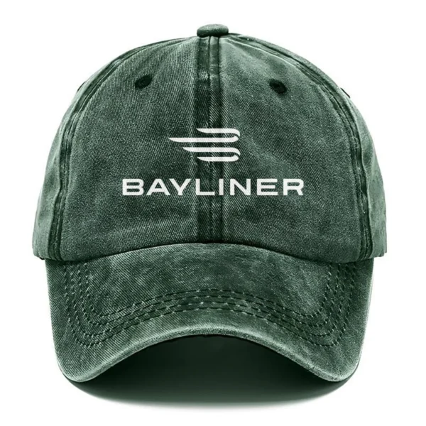Bayliner Fishing AU Exclusive Logo Washed Cotton Baseball Cap - Printed With Box HOFS070525AU1BYL - Green