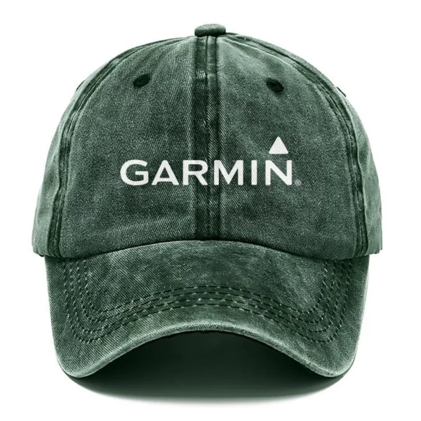 Garmin Fishing AU Exclusive Logo Washed Cotton Baseball Cap - Printed With Box HOFS070525AU1GA - Green