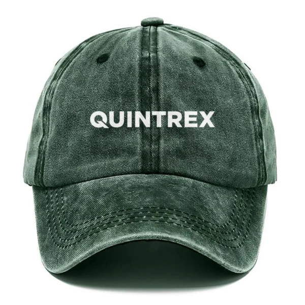 Quintrex Fishing AU Exclusive Logo Washed Cotton Baseball Cap - Printed With Box HOFS070525AU1QTX - Green