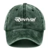 Revival Boats Fishing AU Exclusive Logo Washed Cotton Baseball Cap - Printed With Box HOFS070525AU1RVB - Green