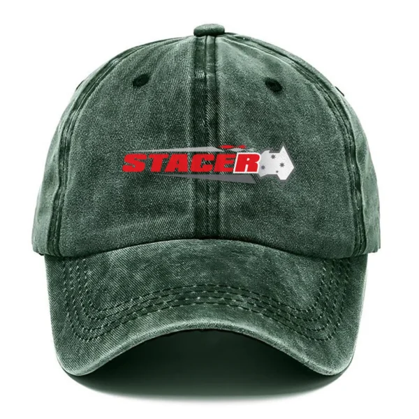 Stacer Fishing AU Exclusive Logo Washed Cotton Baseball Cap - Printed With Box HOFS070525AU1STC - Green