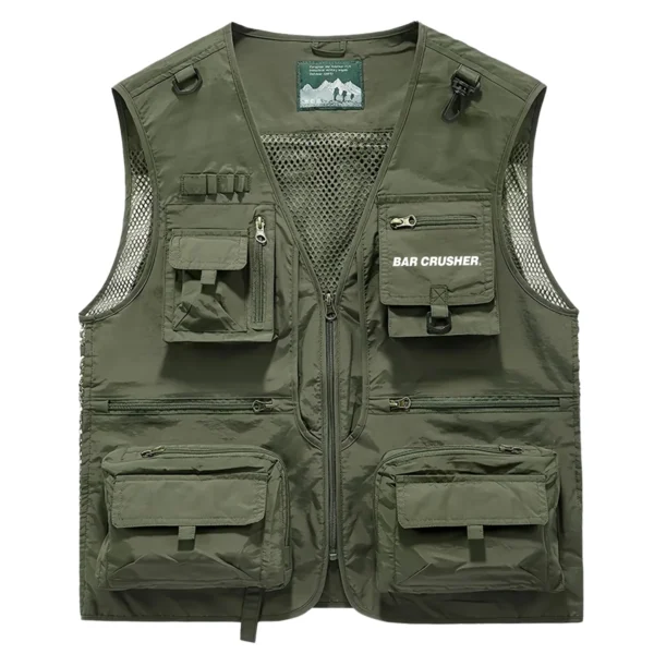 Bar Crusher Fishing AU Exclusive Logo Quick Drying Vest HOFS150525A02BCR - Green