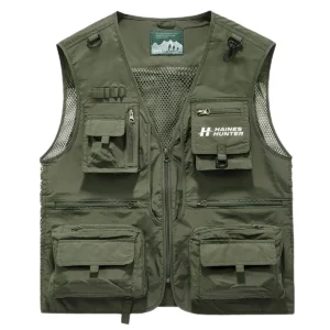 Haines Hunter Fishing AU Exclusive Logo Quick Drying Vest HOFS150525A02HHT - Green