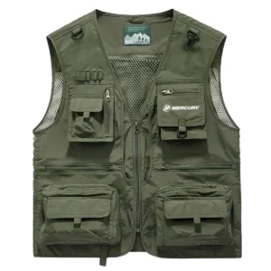 Mercury Marine Fishing AU Exclusive Logo Quick Drying Vest HOFS150525A02MCM - Green