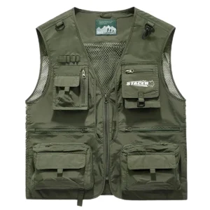 Stacer Fishing AU Exclusive Logo Quick Drying Vest HOFS150525A02STC - Green