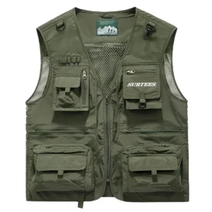 Surtees Fishing AU Exclusive Logo Quick Drying Vest HOFS150525A02SUB - Green