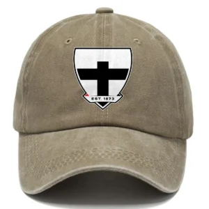 St Kilda Saints AFL Exclusive Logo Washed Cotton Baseball Cap - Printed With Box HOAFL100525BC01STK - Khaki
