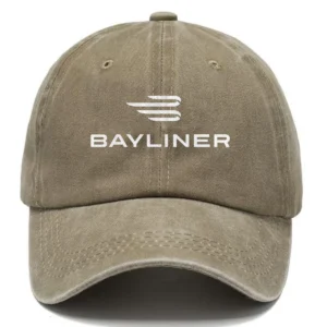Bayliner Fishing AU Exclusive Logo Washed Cotton Baseball Cap - Printed With Box HOFS070525AU1BYL - Khaki