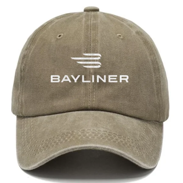 Bayliner Fishing AU Exclusive Logo Washed Cotton Baseball Cap - Printed With Box HOFS070525AU1BYL - Khaki