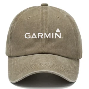 Garmin Fishing AU Exclusive Logo Washed Cotton Baseball Cap - Printed With Box HOFS070525AU1GA - Khaki