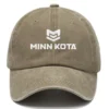Minn Kota Fishing AU Exclusive Logo Washed Cotton Baseball Cap - Printed With Box HOFS070525AU1MNK - Khaki