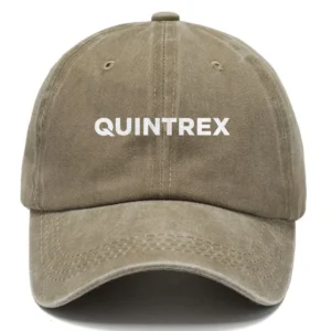 Quintrex Fishing AU Exclusive Logo Washed Cotton Baseball Cap - Printed With Box HOFS070525AU1QTX - Khaki