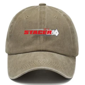Stacer Fishing AU Exclusive Logo Washed Cotton Baseball Cap - Printed With Box HOFS070525AU1STC - Khaki