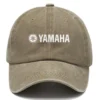 Yamaha Marine Fishing AU Exclusive Logo Washed Cotton Baseball Cap - Printed With Box HOFS070525AU1YMM - Khaki