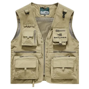 Bayliner Fishing AU Exclusive Logo Quick Drying Vest HOFS150525A02BYL - Khaki