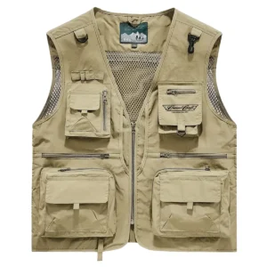 Yellowfin Plate Fishing AU Exclusive Logo Quick Drying Vest HOFS150525A02YPB - Khaki