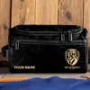Richmond Tigers AFL Exclusive Logo Personalized Leather Toiletry Bag HOAFL0090525LTB01RICH - Black