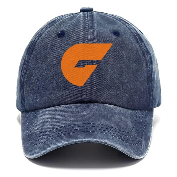 GWS Giants AFL Exclusive Logo Washed Cotton Baseball Cap - Printed With Box HOAFL100525BC01GWS - Navy