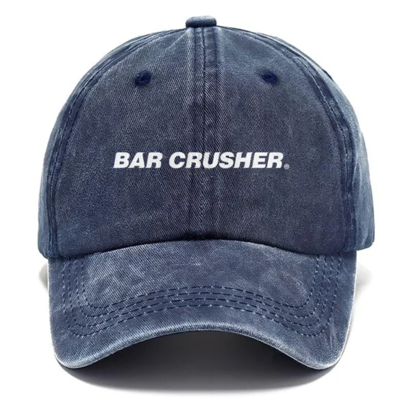 Bar Crusher Fishing AU Exclusive Logo Washed Cotton Baseball Cap - Printed With Box HOFS070525AU1BCR - Navy