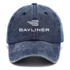 Bayliner Fishing AU Exclusive Logo Washed Cotton Baseball Cap - Printed With Box HOFS070525AU1BYL - Navy