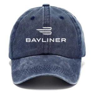 Bayliner Fishing AU Exclusive Logo Washed Cotton Baseball Cap - Printed With Box HOFS070525AU1BYL - Navy