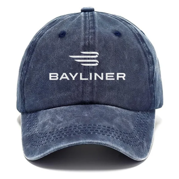 Bayliner Fishing AU Exclusive Logo Washed Cotton Baseball Cap - Printed With Box HOFS070525AU1BYL - Navy