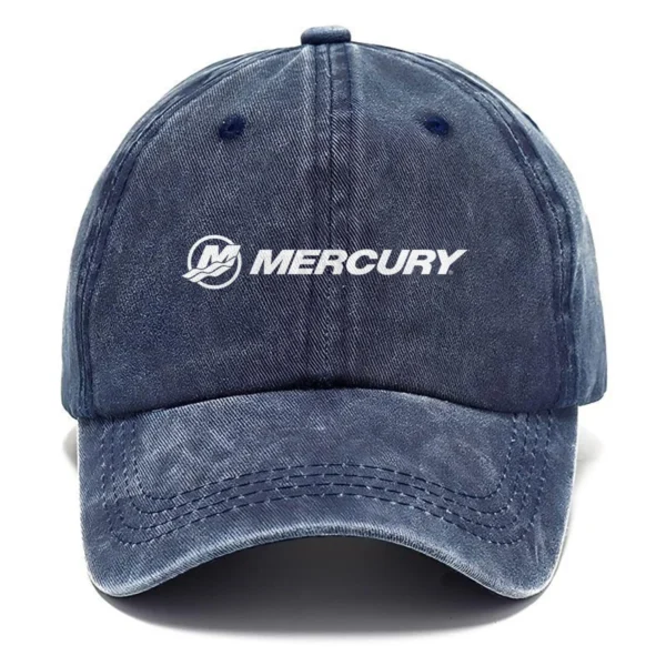Mercury Marine Fishing AU Exclusive Logo Washed Cotton Baseball Cap - Printed With Box HOFS070525AU1MCM - Navy