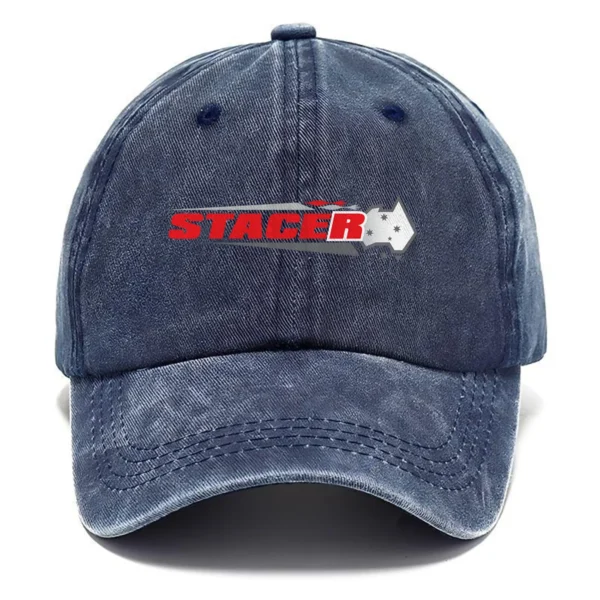 Stacer Fishing AU Exclusive Logo Washed Cotton Baseball Cap - Printed With Box HOFS070525AU1STC - Navy