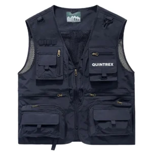 Quintrex Fishing AU Exclusive Logo Quick Drying Vest HOFS150525A02QTX - Navy