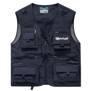 Revival Boats Fishing AU Exclusive Logo Quick Drying Vest HOFS150525A02RVB - Navy