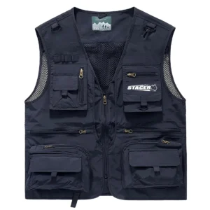 Stacer Fishing AU Exclusive Logo Quick Drying Vest HOFS150525A02STC - Navy