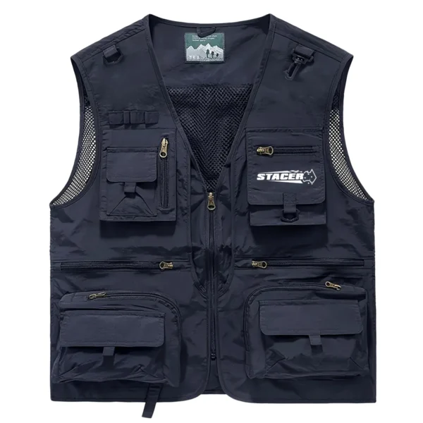 Stacer Fishing AU Exclusive Logo Quick Drying Vest HOFS150525A02STC - Navy