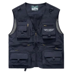 Yellowfin Plate Fishing AU Exclusive Logo Quick Drying Vest HOFS150525A02YPB - Navy