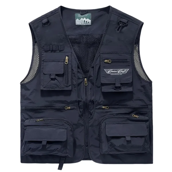 Yellowfin Plate Fishing AU Exclusive Logo Quick Drying Vest HOFS150525A02YPB - Navy