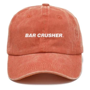 Bar Crusher Fishing AU Exclusive Logo Washed Cotton Baseball Cap - Printed With Box HOFS070525AU1BCR - Orange