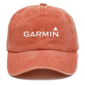 Garmin Fishing AU Exclusive Logo Washed Cotton Baseball Cap - Printed With Box HOFS070525AU1GA - Orange
