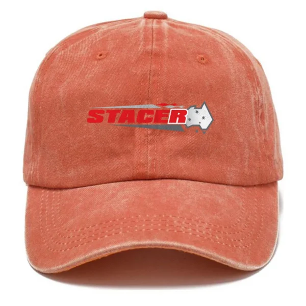 Stacer Fishing AU Exclusive Logo Washed Cotton Baseball Cap - Printed With Box HOFS070525AU1STC - Orange